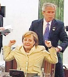 bush-merkel5