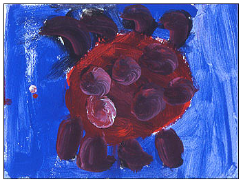 BUG - painting by Jonathan - Age 8